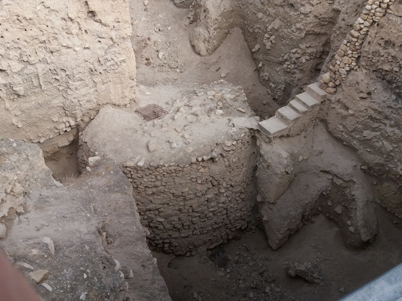 The Rahab house – the only building remaining whole on Tel Jericho